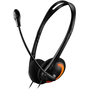 CANYON PC headset HS-01 PC Mic Flat 1.8m Black Orange