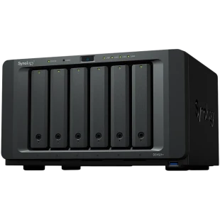 Synology DiskStation DS1621+,Tower,6-Bay 3.5'' SATA HDD/SSD, 2 x M.2 2280 NVMe SSD, CPU AMD Ryzen Quad-Core 2.2 GHz, 4 GB DDR4, 4 x RJ-45 1 GbE LAN, 3 x USB 3.0, 2 x eSATA (Expandable to 16 Bays with 2 x DX517), 1 x Gen3 x8 PCIe,5.1kg, 3y warranty