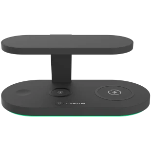 CANYON wireless charger WS-501 15W 5in1 UV Black