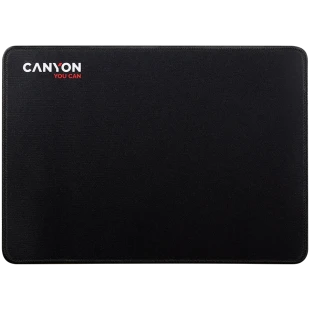 CANYON MP-4, Mouse pad,350X250X3MM,Multipandex,fully black with our logo (non gaming),blister cardboard