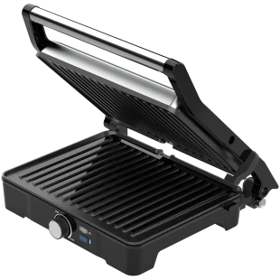 AENO Electric Grill EG2: 2000W, Temperature regulation, Max opening angle -180°, Plate size 290*234mm