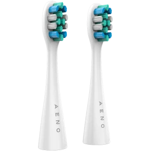 AENO Replacement toothbrush heads, White, Dupont bristles, 2pcs in set (for ADB0001S/ADB0002S)