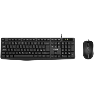 CANYON SET-1 EN/AD Keyboard+Mouse Wired Black