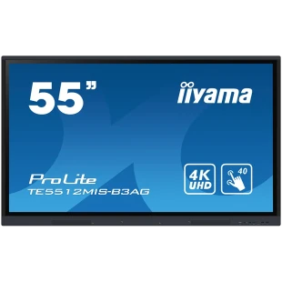 The TE5512MIS-B3AG is an exceptional 4K UHD interactive display designed by iiyama to enhance collaboration, communication, and engagement. With key features like Zero Airgap LCD screen eliminating parallax, PureTouch-IR, iiWare 10 with Android 11.