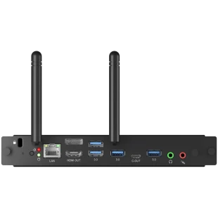 OPS Slot PC-Module with UW5K supported, Low Noise, Intel Core i5-12450H /Intel UHD Graphics /8GB DDR4 Memory, M2 256GB SSD, WiFi6, 1GB LAN, Bluetooth 5.2, 4xUSB3.2, 2xUSB2.0, USB Type-C, DP & HDMI-out, HD Audio, TPM2.0,Microsoft Windows 11 IOT