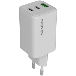 CANYON charger CU65ACC GaN 65W 2xPD 1xQC EU White