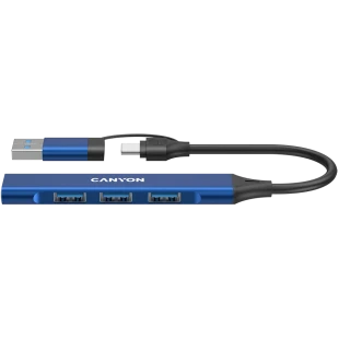 CANYON hub DS-02 4in1 USB-A/C Blue