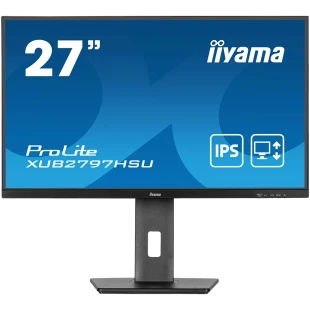 IIYAMA Prolite XUB2797HSU-B2 Business Monitor - 68.6 cm (27''), FULL HD (1920x1080), IPS LED, 100Hz, 300 cd/m², matte / black