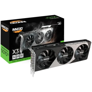 INNO3D NVIDIA RTX 5070 Ti X3 OC 16GB GDDR7 256 bit, 2482MHz / 28Gbps, 3x DP, 1x HDMI, 3 fan 2 slots