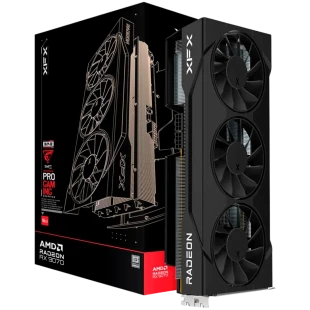 XFX Swift AMD Radeon RX 9070 OC Triple Fan White Gaming Edition with 16GB GDDR6 HDMI 3xDP