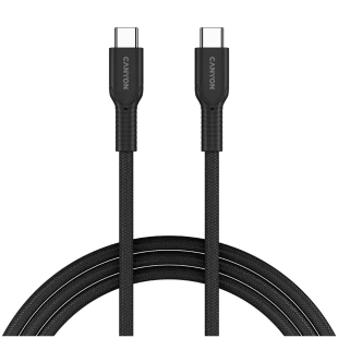 CANYON cable OnWire 60CL C-C 60W COLOR Braided 1m Black