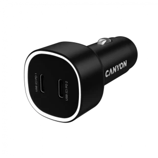 CANYON car charger OnDrive 60 PD 60W 2xUSB-C Black