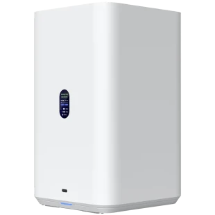 Ubiquiti UniFi  UNAS-2-W-EU Network Attached Storage with (2) 3.5inch HDD bays, 2.5 GbE networking, USB-C connectivity, and an included PoE++ adapter, all in a compact footprint