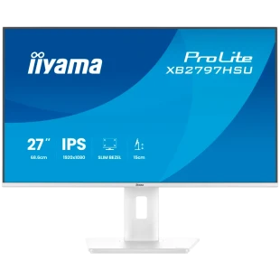 IIYAMA Prolite XB2797HSU-W1 Business Monitor - 68.6 cm (27"), FULL HD (1920x1080), IPS LED, 120Hz, 350 cd/m², matte / white