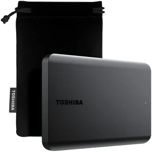 Toshiba External Hard Drive Canvio Basics Excl (2.5 " 1TB, USB3.2 Gen 1, Black)