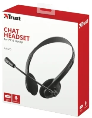 Slušalice TRUST Primo Chat Headset žicne/3,5mm+2x3,5mm/crna