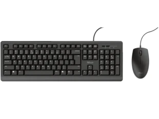 Tastatura+miš TRUST Primo žicni set/US/crna
