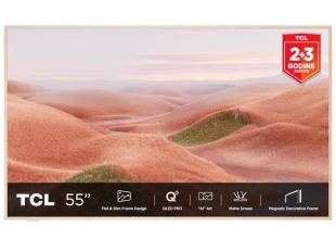 Televizor TCL 55A300W/QLED/55"/4K UHD/144Hz/Matte Screen/"Ai" Art/Google TV/frame