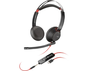 HP PSG Slušalice HP Poly Blackwire 5220 Stereo USB-C Headset +3.5mm Plug +USB-C/A Adapter 8X231AA/crna