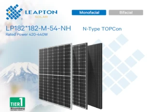 Leapton Energy PV modul LEAPTON,445W,MF,N Tip,1100mm silver frame