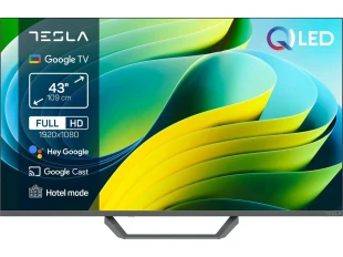 Televizor TESLA Q43E665GFS/QLED/43"/smart/Google TV/siva