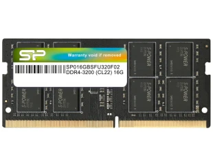 Silicon Power Memorija SILICON POWER SP016GBSFU320X02 16GB/DDR4/SODIMM/3200GHz/crna