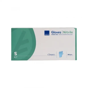 Nitril Rukavice NITRIL bez pudera Abena S plave 1/100