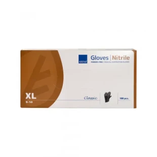 Nitril Rukavice NITRIL bez pudera Abena XL crne 1/100