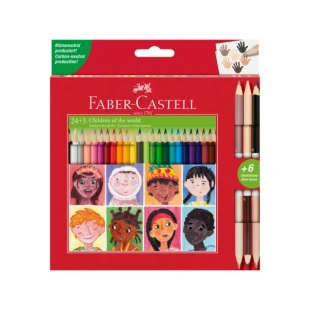 Drvene bojice Faber Castell Children triangular 1/24 + 3 bicolor 511515