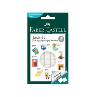 Kreativna traka samolepljivi jastučići Faber Castell bela 50gr 1/90 589150 / 187091