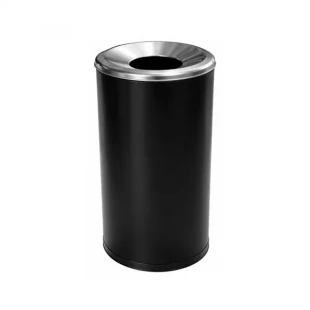 Ari Metal Kanta za otpatke 120 lit crna + hrom poklopac