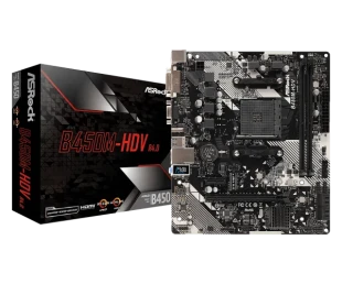 ASRock MB AM4 AsRock B450M-HDV R4.0 90-MXB9N0-A0UAYZ