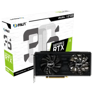 PALIT SVGA Palit GeForce RTX 3060 Dual 12GB GDDR6, 192-bit NE63060019K9-190AD