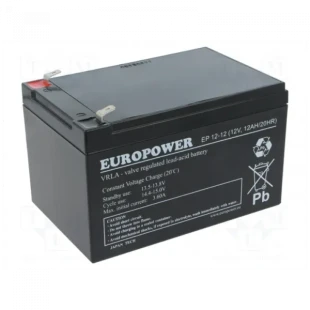 EUROPOWER UPS Battery Europower ES12-12 12V 12Ah