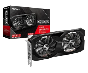 ASRock SVGA Asrock Radeon RX6600 Challenger D 8GB GDDR6, RX6600 CLD 8G