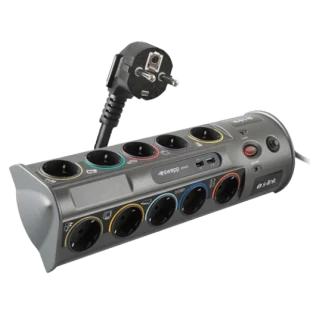 S-link Kabl surge S-Link PRZ01 10xšuko/2xUSB/3m