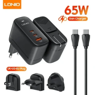 3G Punjač za laptop USB-C 65W Q366 GaN QC3.0, 2xPD3.0/209777