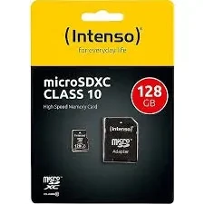Micro SDXC Intenso 128GB Class10 3413491 + adapter