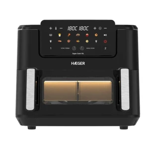 HAEGER AF-D10.010B FRITEZA NA TOPAO VAZDUH DIGITALNA 10,5L 2 POSUDE