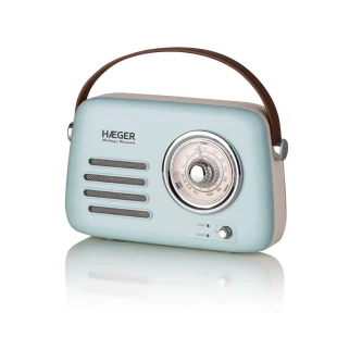 HAEGER RB-BLU.002A RETRO FM RADIO BLUETOOTH, USB, AUX 5W PLAVI