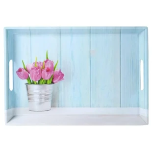 KESPER KSP77392 POSLUŽAVNIK 50 x 35 x 4.5 CM TULIPANI