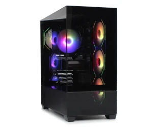 IG-MAX Kućište  X218B-4F V2 ARGB Black Horizon glass 