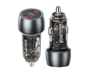 WEKOME WP-C54 Punjač za Auto sa 2-porta 3.1 tip C 60W, crni 