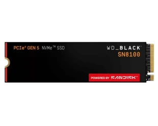 1TB M.2 NVMe SSD Gen5 WDS100T1X0M SN8100 Black 