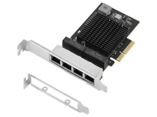 E-GREEN PCI-Express kontroler 4-port 2.5 Gigabit Ethernet (Realtek 8125B) 