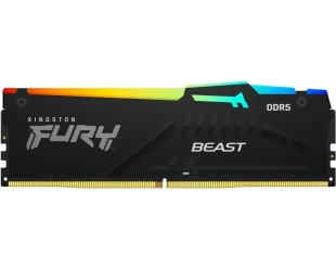 KINGSTON DIMM DDR5 16GB 5600MT/s KF556C40BBA-16 Fury Beast Black RGB XMP 