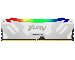 KINGSTON DIMM DDR5 16GB 7600MT/s KF576C38RWA-16 FURY Renegade Silver/White RGB XMP 