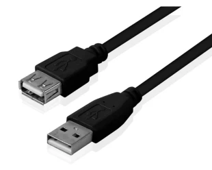 FAST ASIA Kabl USB A - USB A M/F (produžni) 3m crni 
