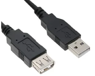 E-GREEN Kabl USB A - USB A M/F (produžni) 1.8m crni 