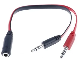 FAST ASIA Adapter Audio 3.5mm stereo jack (M) na 2x3.5mm stereo jack (2xM) 